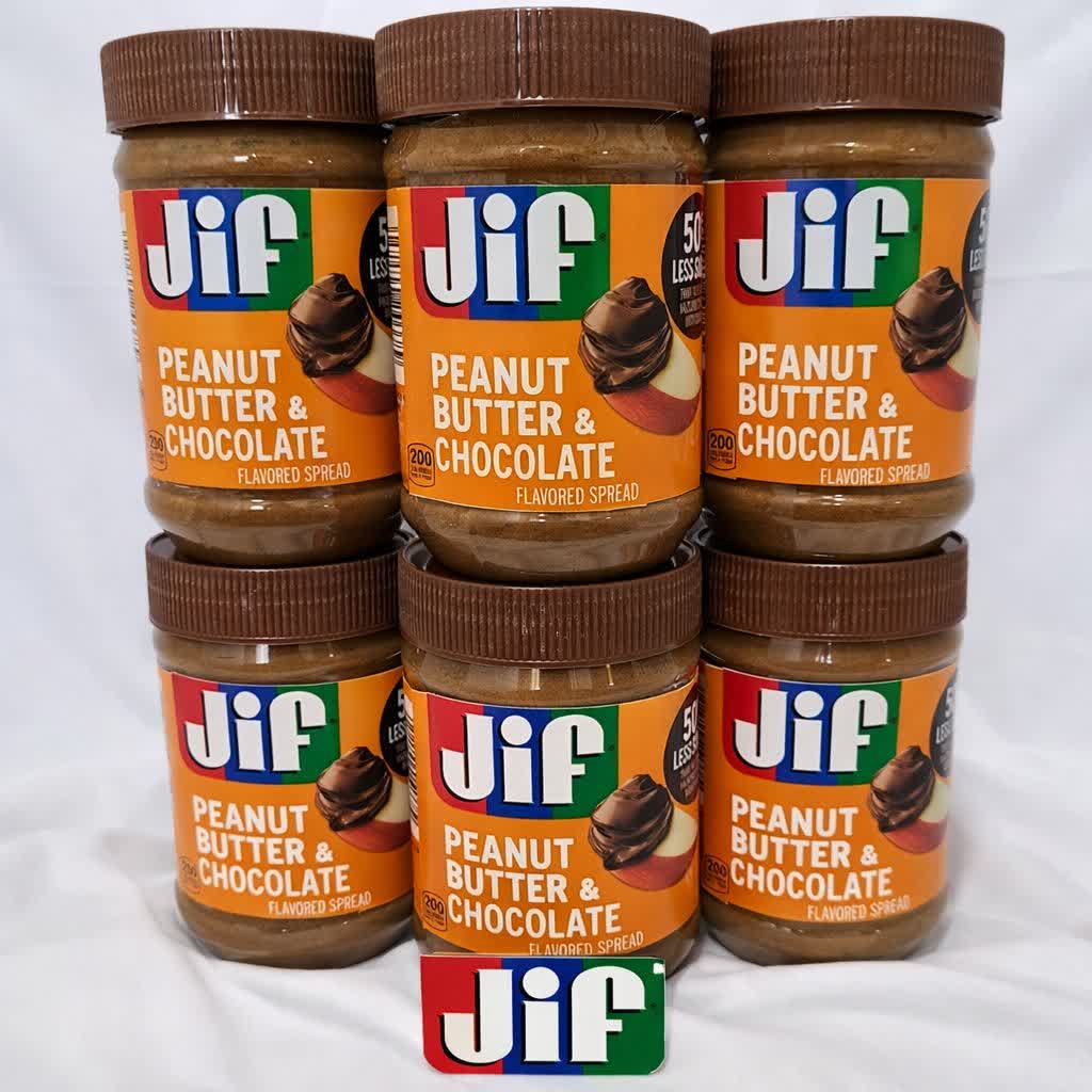 کره بادام زمینی و شکلات جیف 425 گرم JIF